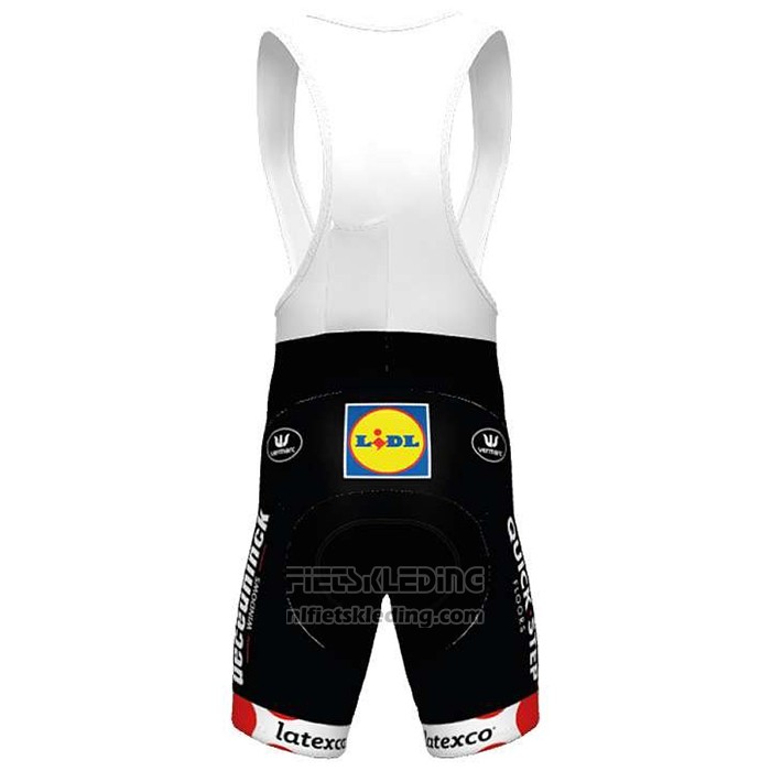 2020 Fietskleding Deceuninck Quick Step Wit Rood Korte Mouwen en Koersbroek